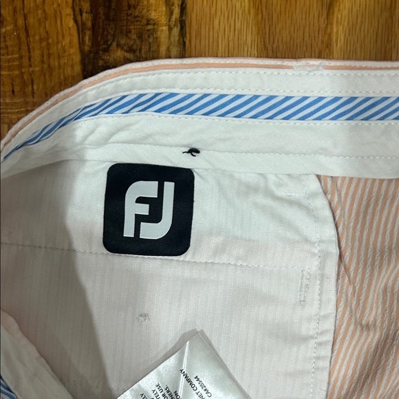 FootJoy Men's Flat Front Shorts - Light Pink - Picture 2 of 5